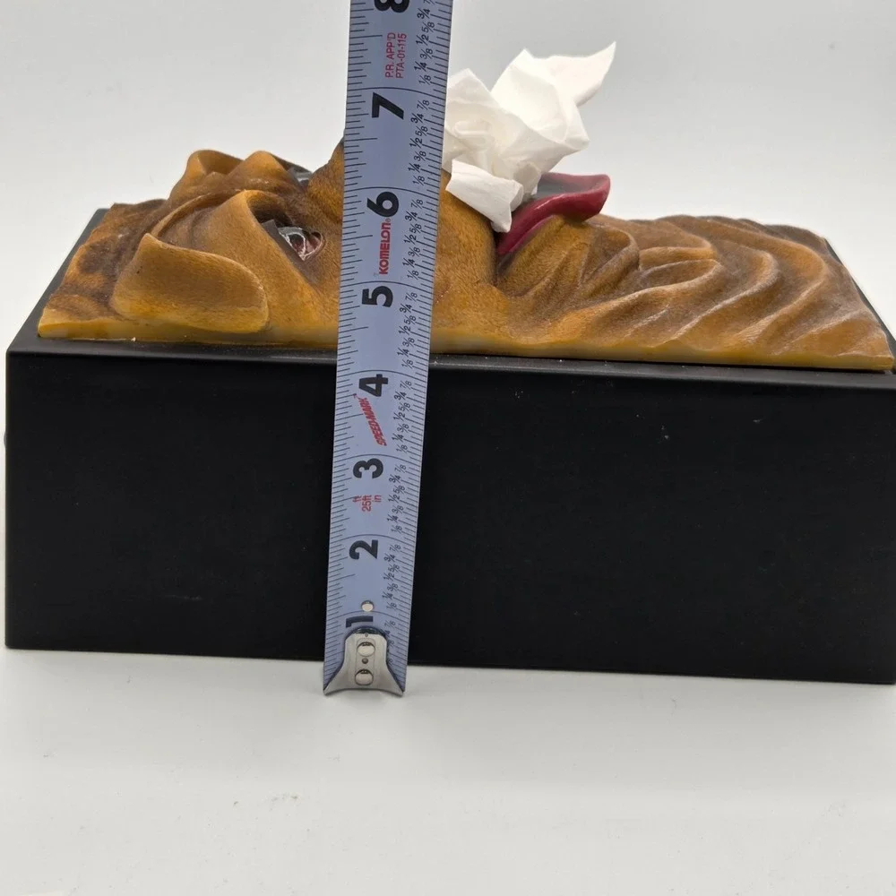 3D Dog Wooden Kleenex Tissue Box Cover Holder UNIQUE